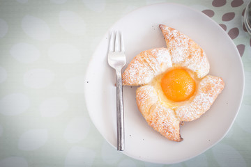 Fresh baked croissants