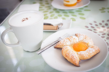 Fresh baked croissants