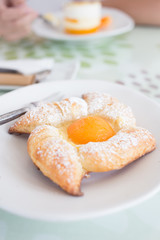 Fresh baked croissants