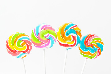 lollipop on stick, isolated on white