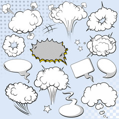 Comics style speech bubbles