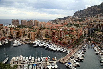 Obraz premium yacht pier in Monte Carlo, Cote d'Azur