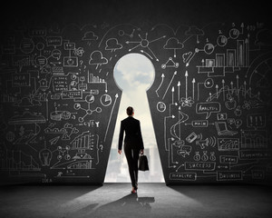 Businesswoman and business plan