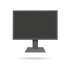 Monitor screen isolated on a white backgrounds