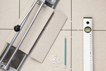 Still-life with construction tools