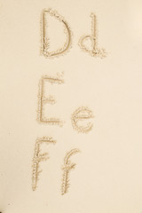 Sand Alphabet