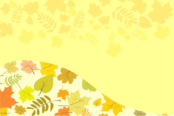 background of autumn leaves