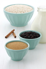 Healthy and delicious oatmeal ingredients