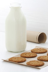 Fresh baked oatmeal cookies