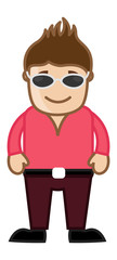 Cool Man - Office Corporate Cartoon People