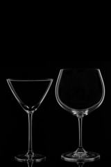 Martini and Wine Glass