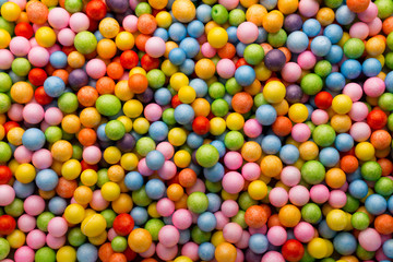 Small colored balls.