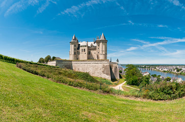 Fototapeta na wymiar Saumur, Pays-de-la-Loire, France