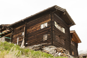 Zermatt, Berg&auml;user, Bergdorf, Walliser Alpen, Schweiz
