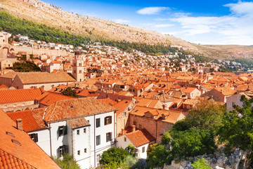 Fototapeta na wymiar Dubrovnik from the view