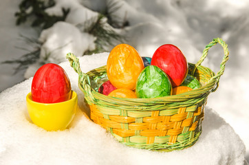 Ostereier im Schnee 14