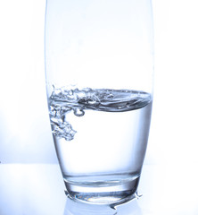 Water splash in a glass