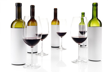 Blind wine tasting on white