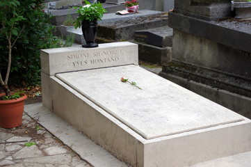 Tombe de Simone Signoret et Yves Montand