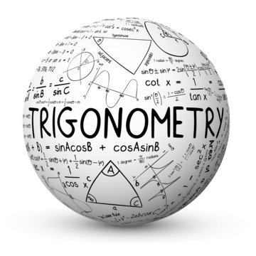 "TRIGONOMETRY" Sphere (mathematics math maths sketch notes)
