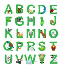 Alphabet with animals © gkhngcl