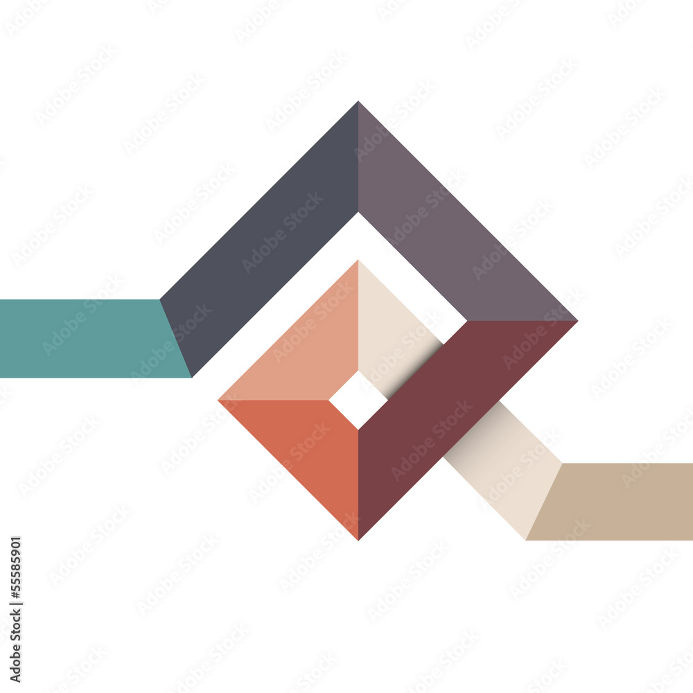 Canvas Prints abstract geometric shape for design