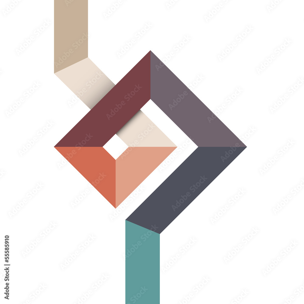 Canvas Prints geometric abstract shape for design