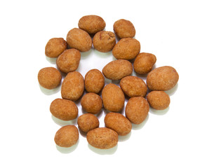 peanut on white background