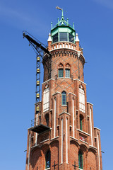 Fototapeta na wymiar Baudenkmal Simon-Löschen-Turm Bremerhaven