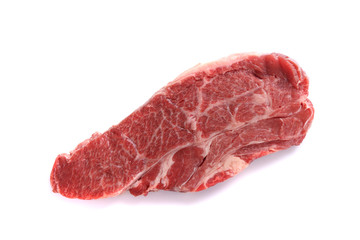beef steak in white background