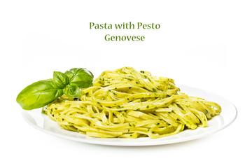 Pasta with pesto Genovese