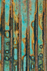 dirty and Rusted galvanized iron plate