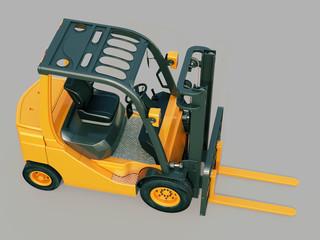 Fototapeta premium Forklift truck