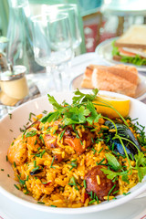 traditionnal spanish food paella