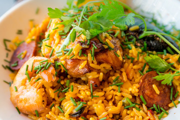 traditionnal spanish food paella