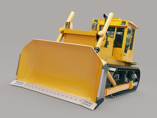Fototapeta premium Heavy crawler bulldozer