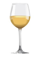 Verre de vin blanc
