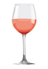 Verre de vin rosé