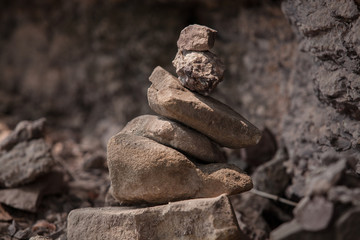 stones in balanced pile