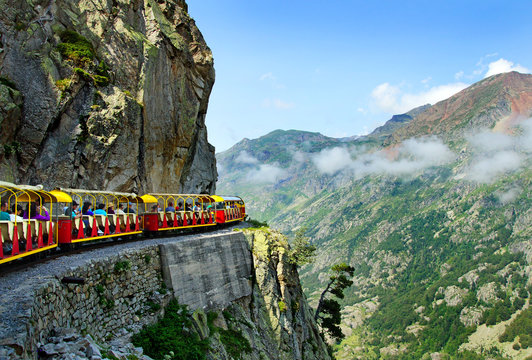 Fototapeta petit train d'Artouste