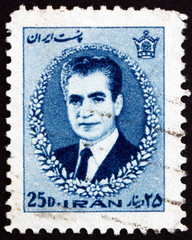 Postage stamp Iran 1966 Mohammad Reza Shah Pahlavi