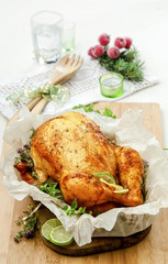 baked chicken with herbs