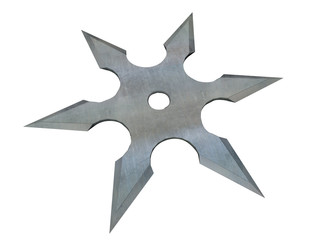 shuriken 3D sur fond blanc © oliverfiction96
