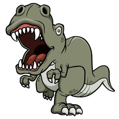 Vector illustration of cartoon dinosaur
