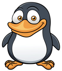 Vector illustration of Penguin cartoon