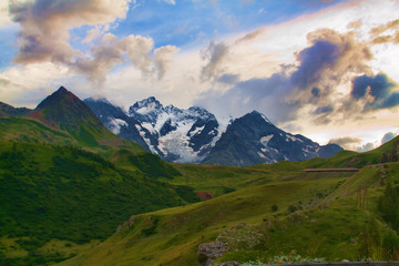 Fototapeta premium Paesaggio in Val d'Isere