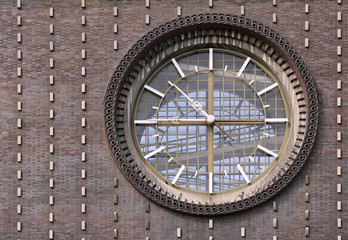 Fototapeta na wymiar The clock on the church