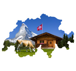 Almhütte mit Matterhorn