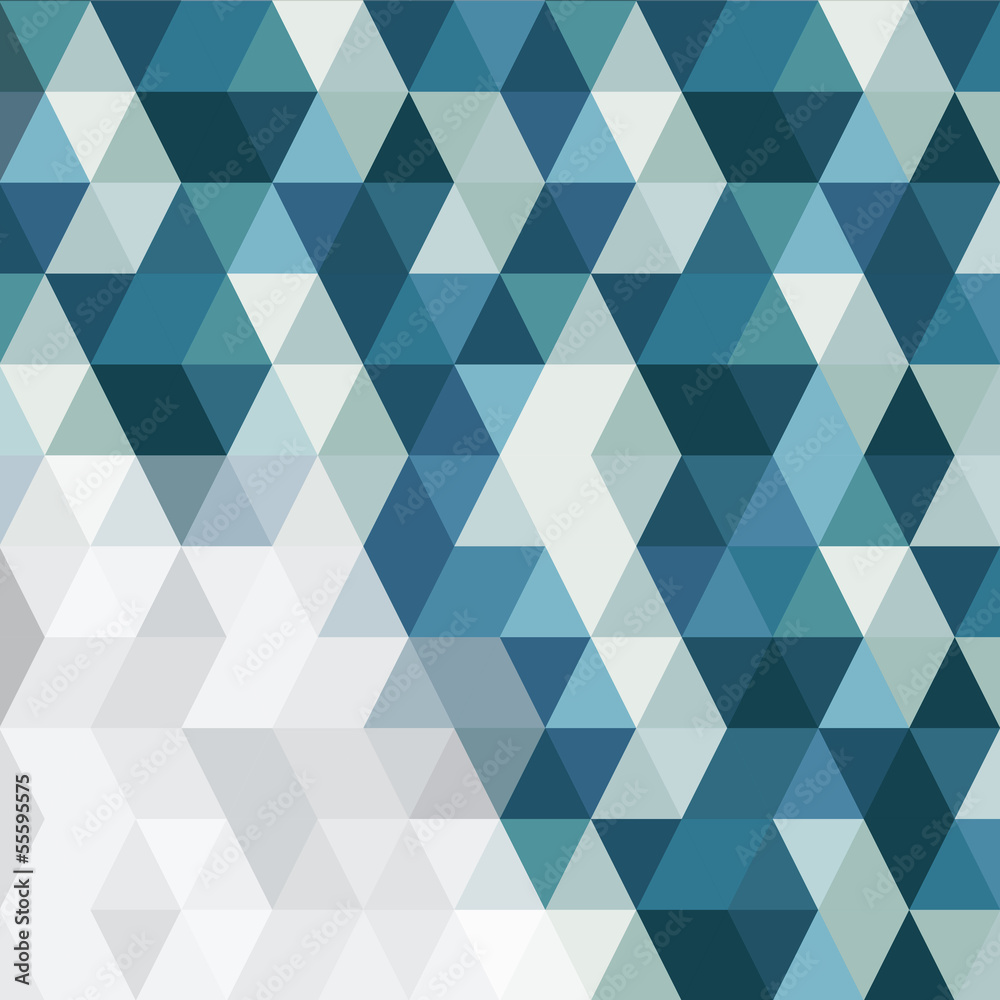 Fototapete Abstract triangles background