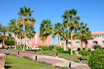 Buildings and recreation area of the luxury hotel, Sharm el Shei